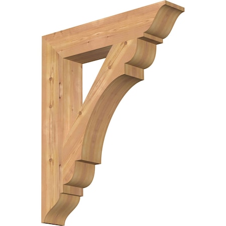 Ekena Millwork Olympic Traditional Smooth Bracket, Western Red Cedar, 5 1/2"W x 30"D x 36"H BKT06X30X36OLY01SWR